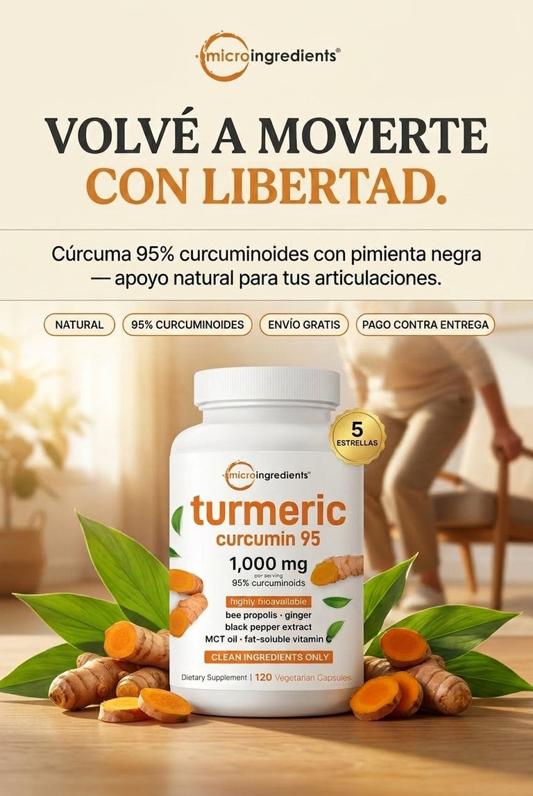 Turmeric Curcumin 95 - Cúrcuma para tus Articulaciones — sección 1