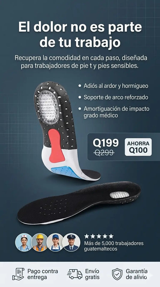 Camino sin dolor Plantillas ortopedicas