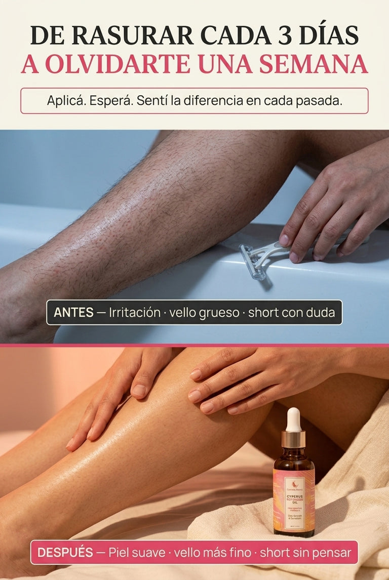 De rasurar cada 3 días a olvidarte una semana — antes vs después