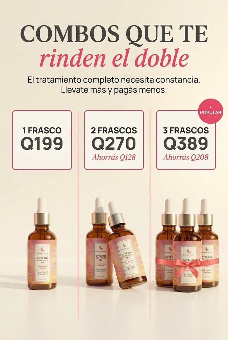 Combos Cyperus — 1, 2 o 3 frascos con ahorro creciente