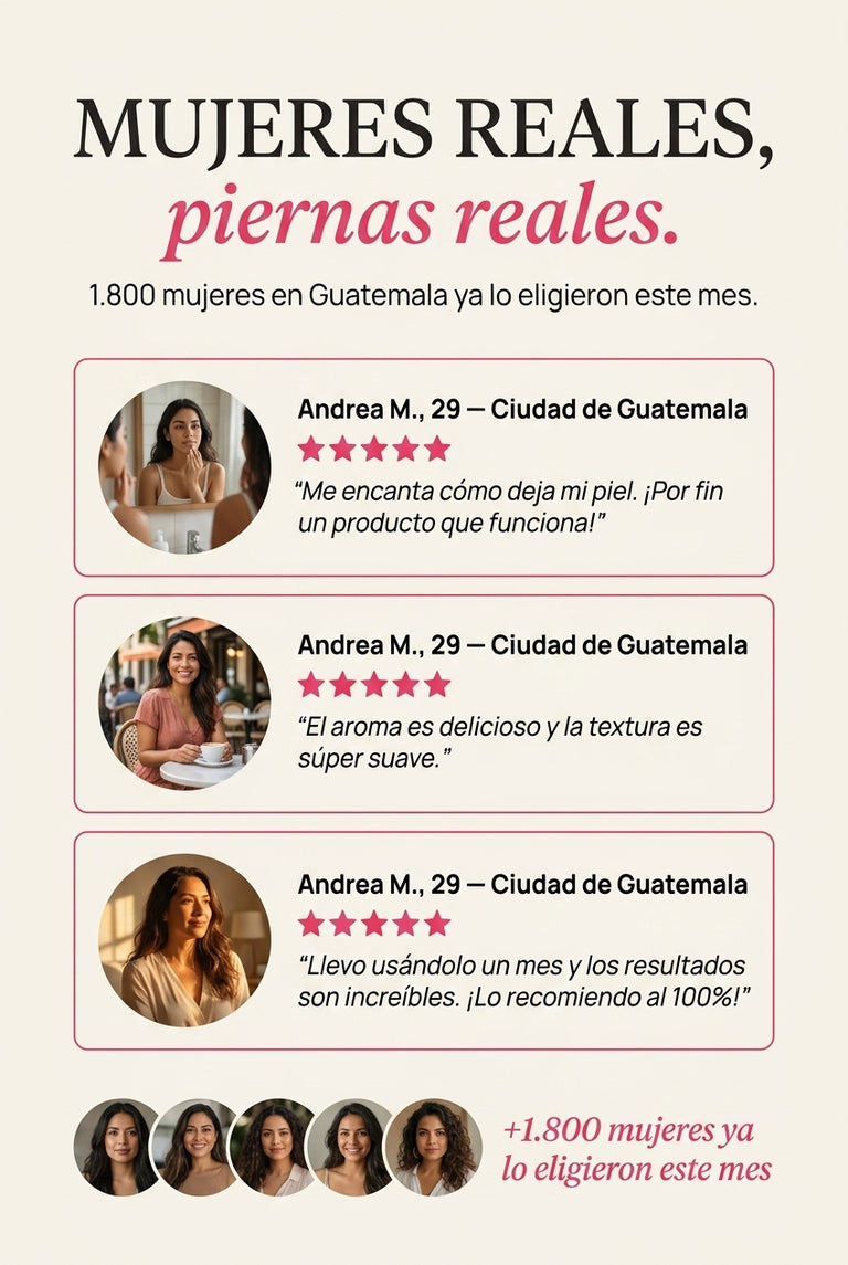 Mujeres reales, piernas reales — testimonios Cyperus Guatemala