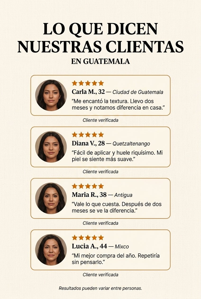 Lo que dicen nuestras clientas en Guatemala