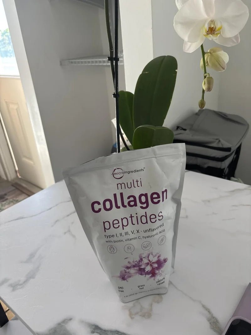 Lucía en su mesa con Multi Collagen Peptides
